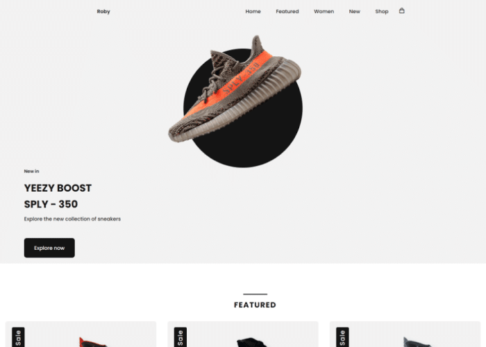 Nike site vitrine